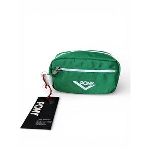 PONY Men's Green White Toiletry Travel Bag NEW NWT